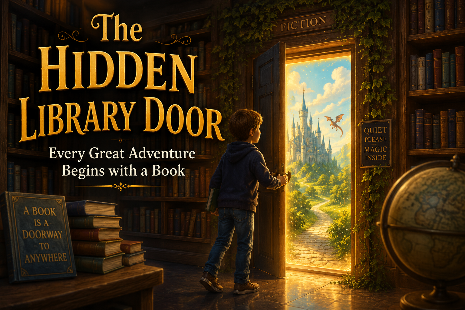 The Hidden Library Door: Every Great Adventure Begins with a Book